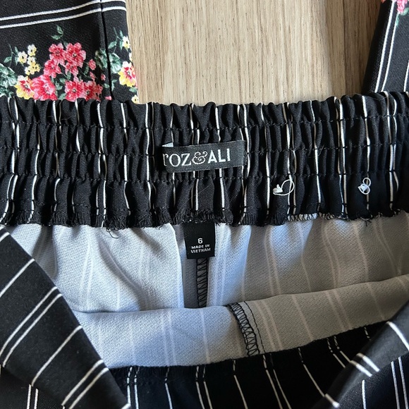 pin stripe floral pants - Picture 3 of 4